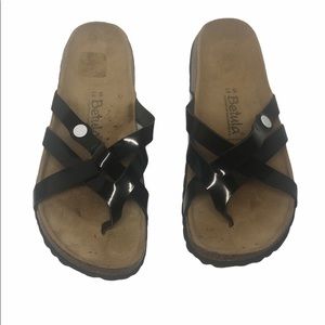 Betula by Birkenstock Vinja Black Patent Sandals